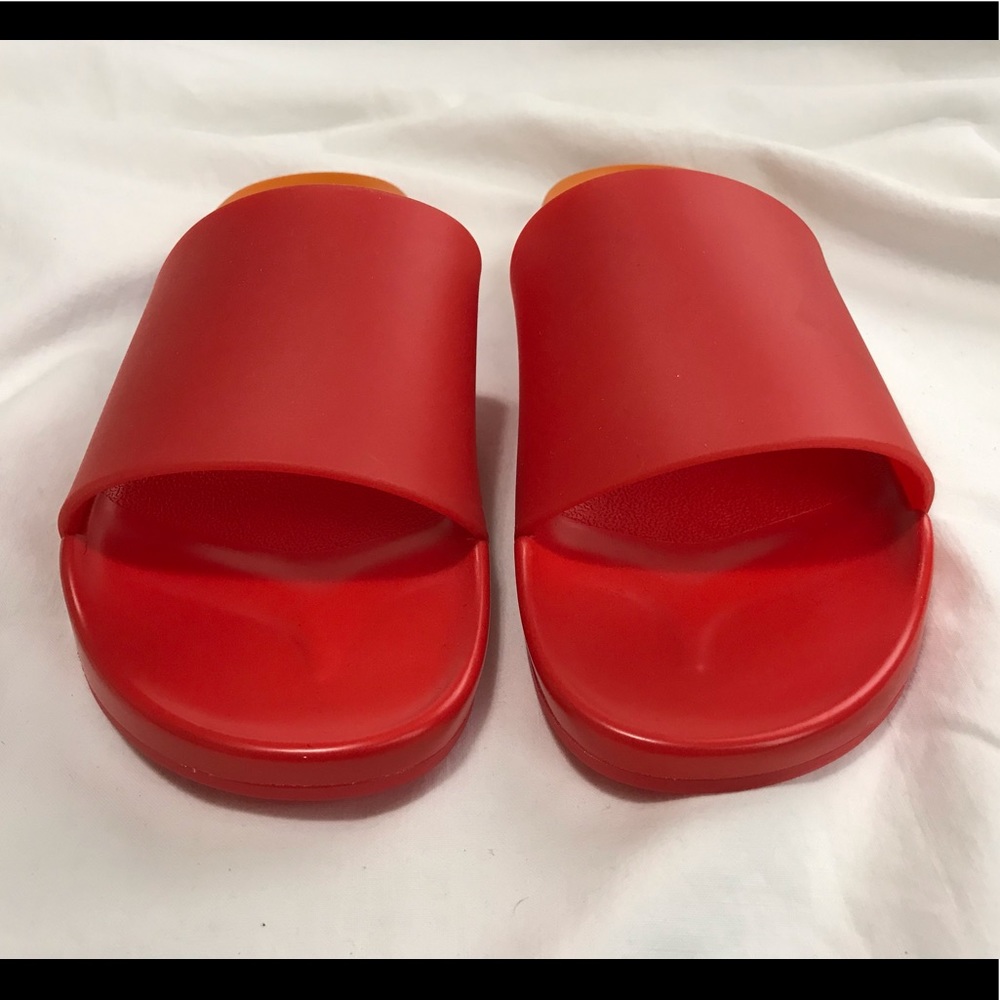 Katy Perry Color Block Slip On Slides Sandals 7 - Picture 3 of 8